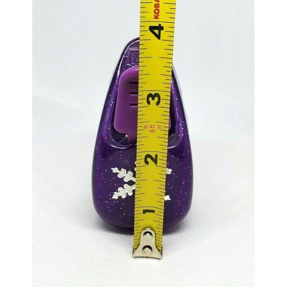 Purple Glitter EK Success Snowflake Pop Up Craft Paper Shaper Scrapbooking - Picture 9 of 12